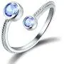 Esberry, Sweet 16 Gifts for Girls, 925 Sterling Silver Birthstone Adjustable Rings Birth Month Open Rings Birthday Gift for Teen Girls Women