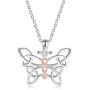 ACJNA 925 Sterling Silver Butterfly Celtic Infinity Pendant Necklace Jewelry Gift for Women Girls