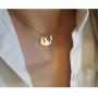 CHUYUN 3 Colors Hollow Design Snail Necklace Tiny Animal Pendant Sloths Jewelry Cute Animal Charm Necklace