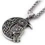 GUNGNEER Stainless Steel Irish Celtic Owl Moon Star Pendant Necklace Wisdom Spirit Protection Strength Jewelry GUNGNEER Stainless Steel Irish Celtic Owl Moon Star Pendant Necklace Wisdom Spirit Protection Strength Jewelry