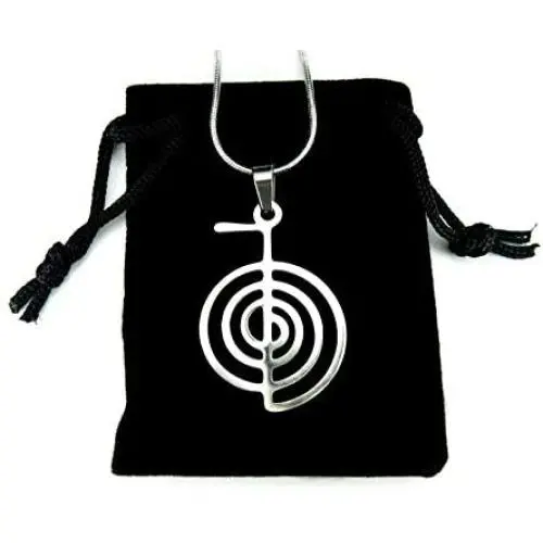 Ann Claridge Reiki Cho Ku Rei Necklace, 20'' Snake Chain, Beautiful Hypo-Allergenic and Non-Tarnishing Pure 304 Stainless Steel, Reiki Power Symbol Choku Rei Jewelry Ann Claridge Reiki Cho Ku Rei Necklace, 20'' Snake Chain, Beautiful Hypo-Allergenic and Non-Tarnishing Pure 304 Stainless Steel, Reiki Power Symbol Choku Rei Jewelry