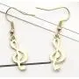 Fusamk Fashion Alloy Music Note Dangle Drop Earrings Fusamk Fashion Alloy Music Note Dangle Drop Earrings