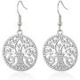 Tree of Life Earrings Family Tree Jewelry Birthday Anniversary Christmas Gifts for Women Girls Mom Grandma Wife Youeself