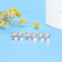 Sterling Silver Stud Earrings for Women Girls- 3 Pairs Tiny Ball Stud Earrings Round CZ Cubic Zirconia Earrings Pearl Earrings Set Cartilage Small Tragus Earrings(2mm,3mm,4mm)
