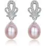 Stunning Flawless Pearl Stud Earrings & Silver Chain Pendant Set| Impeccable Quality Natural, Flawless Freshwater Pearl & 925 Sterling Silver| The Most Unique Fashion Jewelry Set (2 | Pink Pearls) Stunning Flawless Pearl Stud Earrings & Silver Chain Pendant Set| Impeccable Quality Natural, Flawless Freshwater Pearl & 925 Sterling Silver| The Most Unique Fashion Jewelry Set (2 | Pink Pearls)