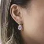 A+O Bridesmaid Earrings Gift, Drop Earrings in Silver, Gold, Rose Gold