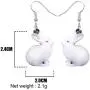 NEWEI Acrylic Easter Hare Rabbit Bunny Earrings Dangle Drop Cute Animal Pet Jewelry For Women Girl Charm NEWEI Acrylic Easter Hare Rabbit Bunny Earrings Dangle Drop Cute Animal Pet Jewelry For Women Girl Charm