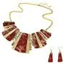 FENICAL Women Alloy Vintage Leopard Necklace and Earring Set Jewellry Set Leopard