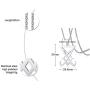 Mens Necklace Stainless Steel Sigil of Lucifer Seal of Satan Baphomet Pendant with Chain 22 Inch