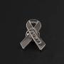 CENWA Parkinsons Awareness Grey Ribbon Enamel Pin Parkinsons Awareness Gift Gray Awareness Parkinsons Survivor Jewelry