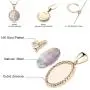 Moiom Teen Girls Jewelry,14k Gold Plated Round Disc Double Side Adjustable Bling Alphabet Pendant Necklace,Pave Cubic Zirconia Disc A to Z Alphabet,Meaningful Cute Necklace for Teen Girls