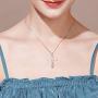 WINNICACA Luck Irish Celtic Knot Sterling Silver Cross Necklace Created Opal Faith Hope Love Jewelry for Women Teens Birthday Mothers Day Gifts for Her