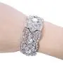 EVER FAITH Austrian Crystal Wedding Art Deco Elastic Stretch Bracelet Clear EVER FAITH Austrian Crystal Wedding Art Deco Elastic Stretch Bracelet Clear