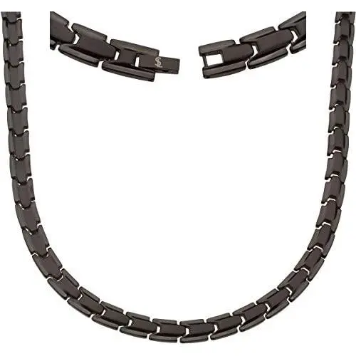 Elegant Titanium Magnetic Therapy Necklace Pain Relief for Neck Arthritis Migraine Headaches Shoulders and Back Elegant Titanium Magnetic Therapy Necklace Pain Relief for Neck Arthritis Migraine Headaches Shoulders and Back