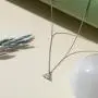 PAVOI 14K Gold Plated 925 Sterling Silver CZ Diamond Pendant Necklace for Women | Adjustable Slider