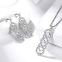 Aurora Tears 925 Sterling Silver Cletic Knot Bar Jewelry Women Irish Celtic Knot Pendant Earring Good Luck Protective Jewelry