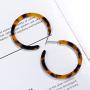 papasgix Acrylic Earrings Statement Earrings Minimalist Bohemian Geometric Octagon Resin Hoop Drop Dangle Fashion Earrings Gifts for Women Girls