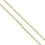 14K Solid Gold 2.5MM Curb Chain Necklace With Lobster Clasp, 16'' - 30''