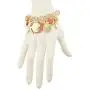 LUX ACCESSORIES Gold Tone Pink Beaded Nautical Sea Life Stretch Charm Bracelet LUX ACCESSORIES Gold Tone Pink Beaded Nautical Sea Life Stretch Charm Bracelet