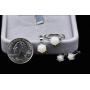 Uloveido Womens Created 8mm Round Fire Opal Necklace Stud Earrings Solitaire Rings Wedding October Birthstone Jewelry Set Gift Y436