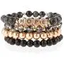 RIAH FASHION Inspirational Lettering Beaded Stretch Bracelet - Religious Christian Cross Strand Natural Stone, Sparkly Crystal Prayer Cuff Bangle RIAH FASHION Inspirational Lettering Beaded Stretch Bracelet - Religious Christian Cross Strand Natural Stone, Sparkly Crystal Prayer Cuff Bangle
