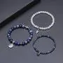 JOVIVI 3pcs Amethyst Rose Quartz Crystal Beaded Chakra Bracelet Natural Healing Energy Lotus Charm Beads Stone Reiki Stackable Stretch Bracelets Set for Women JOVIVI 3pcs Amethyst Rose Quartz Crystal Beaded Chakra Bracelet Natural Healing Energy Lotus Charm Beads Stone Reiki Stackable Stretch Bracelets Set for Women