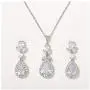 SWEETV Teardrop Wedding Bridal Jewelry Sets for Bridesmaids, Brides, Crystal Necklace Earrings Set for Women, Cubic Zirconia Wedding Prom Costume Jewelry Gifts SWEETV Teardrop Wedding Bridal Jewelry Sets for Bridesmaids, Brides, Crystal Necklace Earrings Set for Women, Cubic Zirconia Wedding Prom Costume Jewelry Gifts