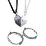 soulglass 4Pcs Magnetic Couples Bracelet Necklace Magnet Matching His and Hers Promise Love Heart Pendant Necklace Bracelet for Couples Long Distance Relationship Custom Name ID Couple Jewelry Set soulglass 4Pcs Magnetic Couples Bracelet Necklace Magnet Matching His and Hers Promise Love Heart Pendant Necklace Bracelet for Couples Long Distance Relationship Custom Name ID Couple Jewelry Set