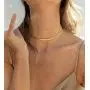 Fiusem Gold Necklaces for Women, 14K Gold Plated Snake Chain Necklace Herringbone Choker Necklaces for Women Fiusem Gold Necklaces for Women, 14K Gold Plated Snake Chain Necklace Herringbone Choker Necklaces for Women