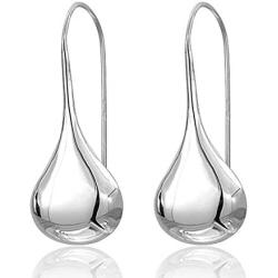 925 Sterling Silver Ear Needle With Teardrop & Waterdrop Earrings