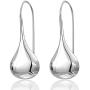 925 Sterling Silver Ear Needle With Teardrop & Waterdrop Earrings