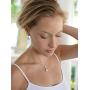 Mariell Glamorous Pear-Shaped Cubic Zirconia Wedding Necklace and Earrings Set for Brides or Bridesmaids