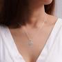 Boma Jewelry Sterling Silver Ocean Sunrise Sunset Circle Pendant Necklace, 18 Inches