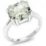 Gem Stone King 925 Sterling Silver Green Prasiolite Womens Ring (3.33 Ct Cushion Checkerboard Available in size 5, 6, 7, 8, 9) Gem Stone King 925 Sterling Silver Green Prasiolite Womens Ring (3.33 Ct Cushion Checkerboard Available in size 5, 6, 7, 8, 9)