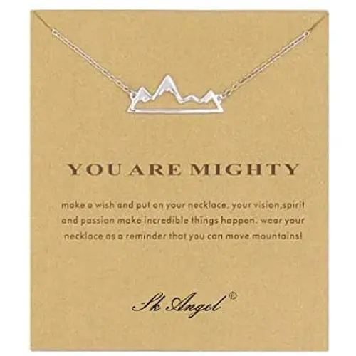 SK Angel Message Card Compass Pendant Necklace Friendship Starfish Good Luck Elephant Pendant Chain Necklace with Gift Card SK Angel Message Card Compass Pendant Necklace Friendship Starfish Good Luck Elephant Pendant Chain Necklace with Gift Card