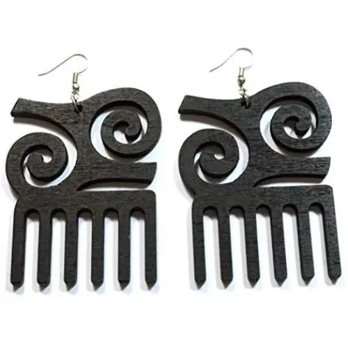 Adinkra Symbols A War Hero Bravery Wood Engraved Gyaman Kingdom Women Fashion Jewelry Dangle Drop Earrings Adinkra Symbols A War Hero Bravery Wood Engraved Gyaman Kingdom Women Fashion Jewelry Dangle Drop Earrings