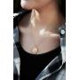 Ascona Lucky Elephant Necklaces 18K Gold/Silver Elephant Pendant Disc Necklace for Women Girls Christmas Mothers Day Gifts