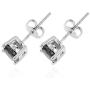 Shop LC Delivering Joy Line Women Round Cut Cubic Zirconia CZ Tennis Bracelet with Stud Solitaire Earrings Prom Jewellery Set (White/Black/Red)