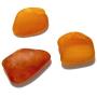 Ian and Valeri Co. Raw Amber Flat Gemstones Small Set of 3 Gem Stones