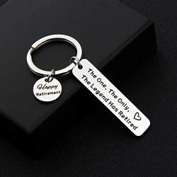 AKTAP Coworker Retirement Gift Going Away Keychain The One The Only The Legend Has Retired Retiring Gag Gift