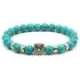 Teacher Gift,8mm Natural Turquoise Owl Braided Rope Bracelet For Women Bohemian Jewelry Gift Teacher Gift,8mm Natural Turquoise Owl Braided Rope Bracelet For Women Bohemian Jewelry Gift