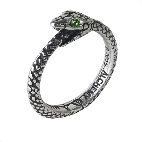 P4 Creation The Sophia Serpent Ring Ouroboros by Alchemy Gothic Snake Ring