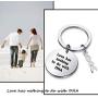 Zuo Bao Step Parent Jewelry for Step Children Love Has Nothing to Do with DNA Daughter/Mother in Law Keychain Birthday Keyring Gift for Stepmom,Stepdad,Stepson,Stepdaughter