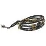 AeraVida Beautifully Vibrant Simulated Black Onyx Round Cotton Rope Wrap Bracelet AeraVida Beautifully Vibrant Simulated Black Onyx Round Cotton Rope Wrap Bracelet