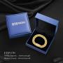 ETEVON Initial Bracelets for Men Cuban Letter Link Chain with Box Clasp Cubic Zirconia Personalized Bracelet for Him Husband Boyfriend Valentines Birthday Anniversary Jewelry Gift