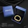 ETEVON Initial Bracelets for Men Cuban Letter Link Chain with Box Clasp Cubic Zirconia Personalized Bracelet for Him Husband Boyfriend Valentines Birthday Anniversary Jewelry Gift