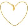 Lifetime Jewelry 1mm Rope Chain Bracelet for Women & Men 24k Real Gold Plated