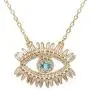 MLENS 18K Gold Plated Zirconia Evil Eye Necklace Dainty Chain Adjustable Pendant Necklaces for Women Jewelry Gift MLENS 18K Gold Plated Zirconia Evil Eye Necklace Dainty Chain Adjustable Pendant Necklaces for Women Jewelry Gift