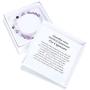 Juvale Zodiac Capricorn Bracelet with Amethyst Aquamarine Stone Beads, One Size