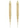 FUTIMELY Long Tassel Dangle Drop Earrings for Woman Teen Girls,Silver/Black/Gold Punk Sleek Metal Chain Earrings Wedding Bridesmaid Jewelry